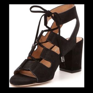 Antonio Melani Lace-up Suede Dress Sandals Sz 7.5M